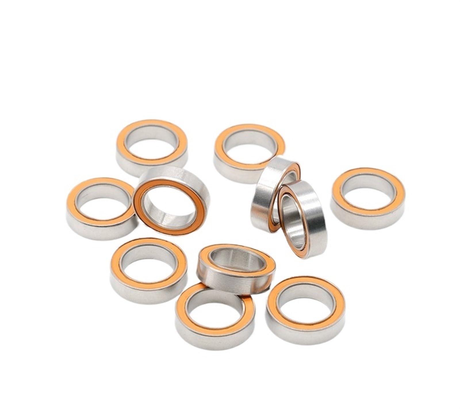 Rodamientos de Bolas en Miniatura con Doble Blinda 10 Uds S6700 2RS CB 10x15x4mm ABEC-7 rodamiento de Bolas de cerámica híbrido de Acero Inoxidable sin Grasa Giro rápido