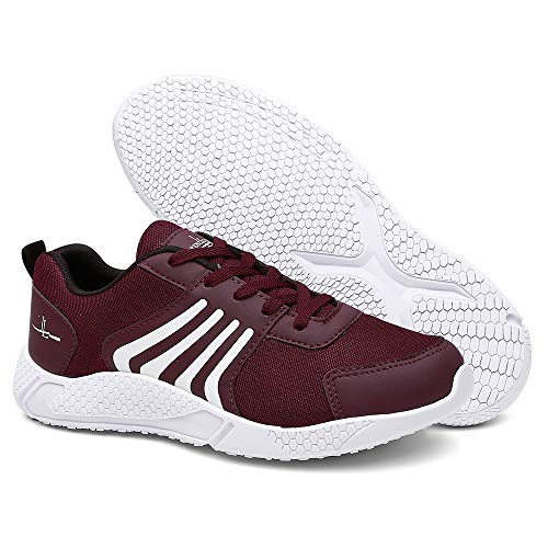 Kit 3 Pares Tenis Masculino Running Boost Super Leve - Vermelho/Dourado/Azul - 38