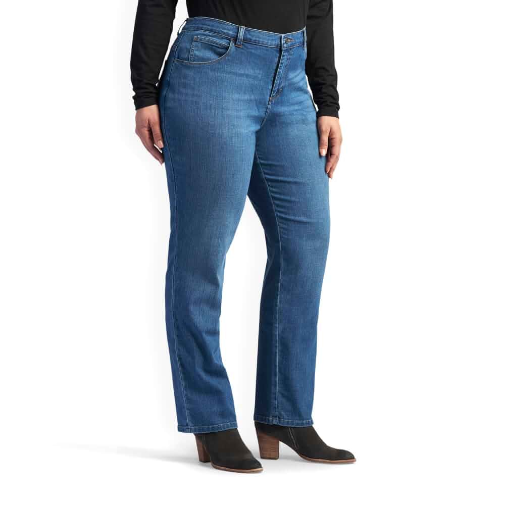 Lee Women's Plus Size Relaxed Fit Straight Leg Jean Jeans · Relaxed
