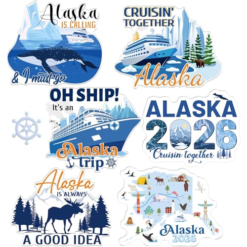 Wxiben Alaska Cruise Door Magnets - 6PCS 2026 Alaska Cruise