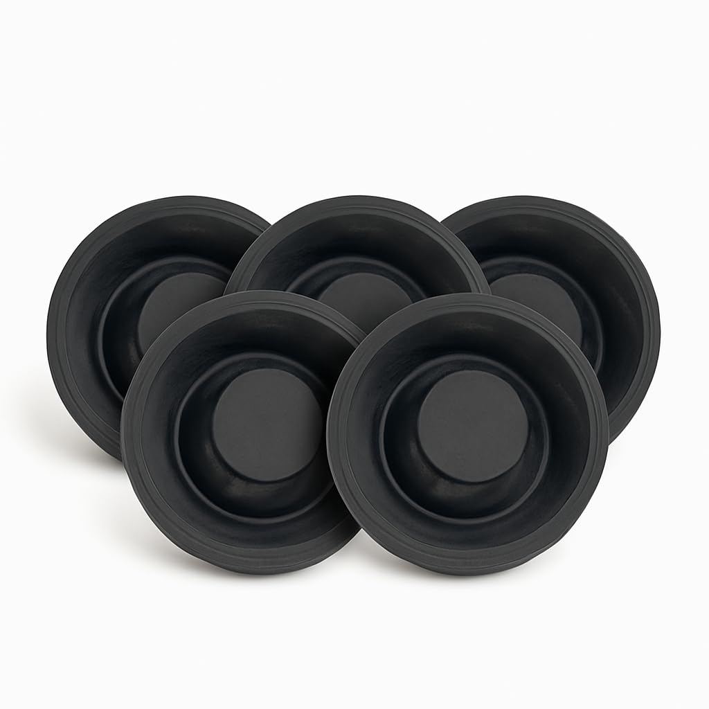 Black Ballvalve Diaphragm Washers 32mm (1¼") – Rubber WC Seal for Cistern Float Valve Cold Water Toilet Cisterns (5)