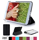FYY LG G PAD 8.3 Tablet Case - Ultra Slim Magnetic Smart Cover Case for LG G PAD 8.3 V500 / V510 Wifi Version Only Black(With Auto Wake/Sleep Feature)