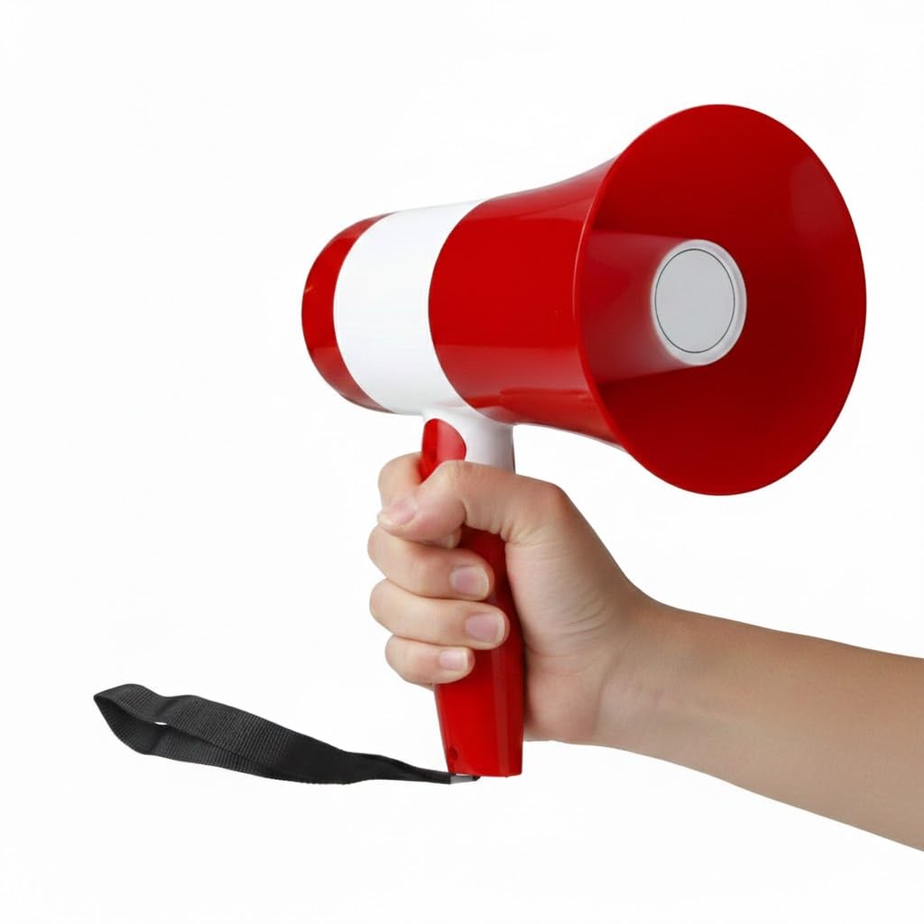Drumstone TopRated 𝟏𝟓𝐘𝐫 𝐖𝐚𝐫𝐫𝐚𝐧𝐭𝐲 Handheld Megaphone 75W Rechargeable PA Loudspeaker with LED Light USB TF Card AUX Support High Volume Speaker with Siren Mode for Events Announcements-image-22