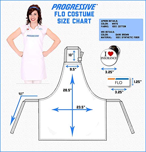 Progressive Flo Costume Set Standard White #TOP2