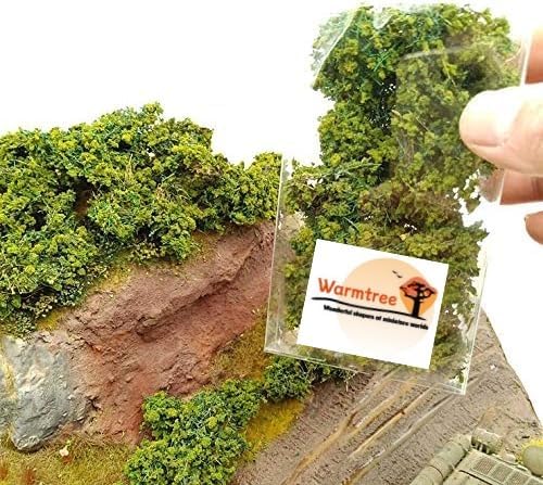 Arbustos miniatura Warmtree para diorama, kit de modelo de terreno, arbustos | Simulación, paisaje, juego de guerra, decoración del terreno, ferrocarril, escenario, juego de guerra, escenario, jugadores, césped, penachos, campo de batalla