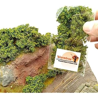 Warmtree DIY Miniature Shrubs Bushes Foliage Terrain Model Kit Sand Table Simulation Landscape War Gaming Terrain Decoration Railroad Scenery War Gaming Scenery