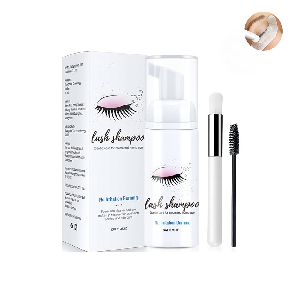 Eyelid foaming cleanser avec brosse pour cils shampoing extensions 3 flacons - 8