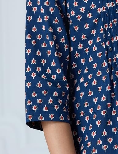 Image of Amazon Brand - Myx Women Cotton Printed A-line Short Kurti (Available in Plus Sizes)