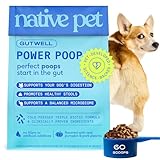 GutWell Power Poop - Digestive Enzymes & Fiber for Dogs - Dog Fiber Supplements Help with Diarrhea Relief, Upset Stomach, Pet Gas & Gut Health with Targeted Triple-Biotic Blend & M-Fiber - 60 Scoops