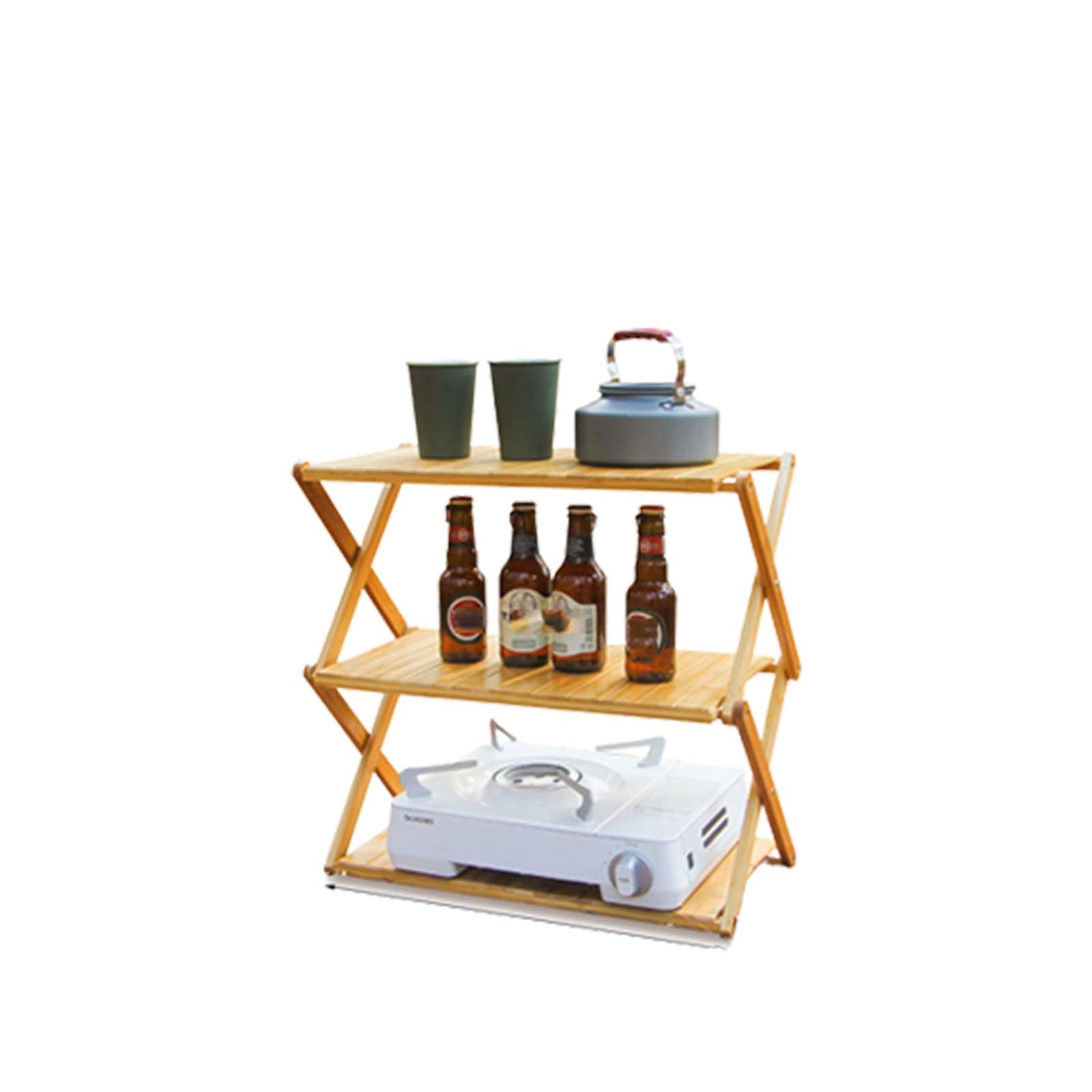 キャンプ　ラック Amazon.co.jp: キャンプ ラック 折りたたみラック アウ
