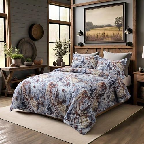 Edredón de algodón marrón VISI-ONE matrimonial ropa de cama transpirable 8