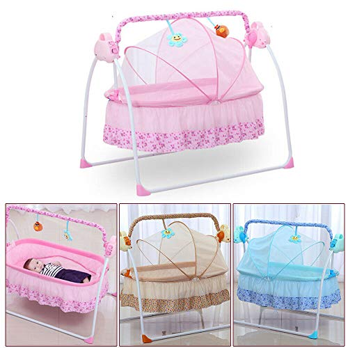 image for DYRABREST Electric Portable Baby Crib Baby Bouncer Adjustable Rocking 