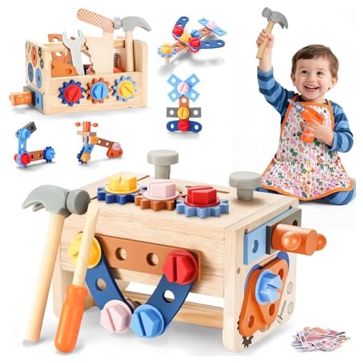 REXBETI 87pcs Young Builder's Tool Set with Real Hand Tools, Reinforced Kids Tool Belt, Waist 20"-32", Kids Learning Tool Kit for Home DIY and Woodworking