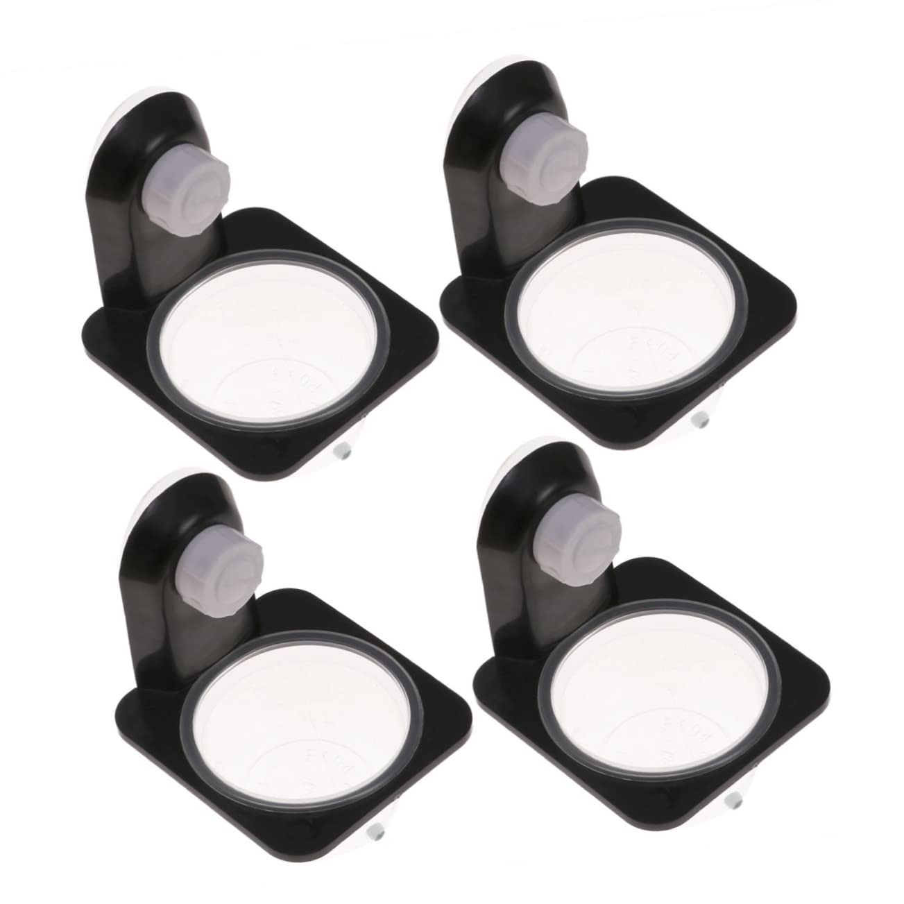 BESPORTBLE 3 Set di Mangiatoie per Gechi Habitat Materiale Robusto Mangiatoia per Rettili da Parete Salvaspazio Facile da Pulire per Rettili 4 Pezzi*3