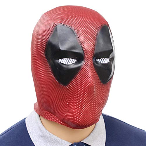 Lámparas De Pared, Toy DP2 Wade - Casco de látex para cosplay, cabeza completa, casco económico, disfraz de Halloween, bola de lujo, máscara suave, color rojo y negro
