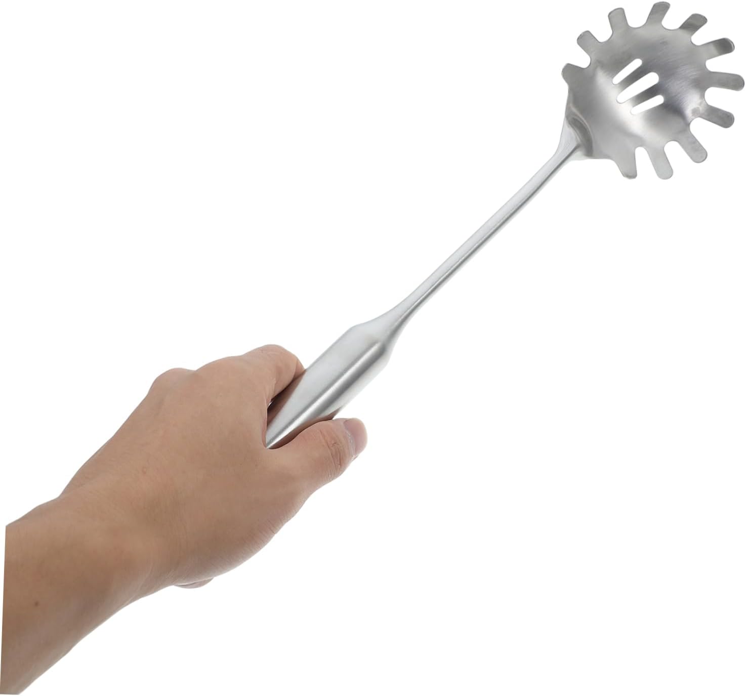 Ciieeo Metal Noodle Fork Spoon Spaghetti Serving Fork Stainless Steel Kitchen Colander Skimmer Strainer Noodle Filter Chef Pasta