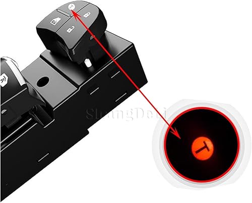 Miniatura 2 de Interruptor elevalunas con botón de control de ventana compatible con Nissan Xtrail T32 2017 2019 Murano 2018