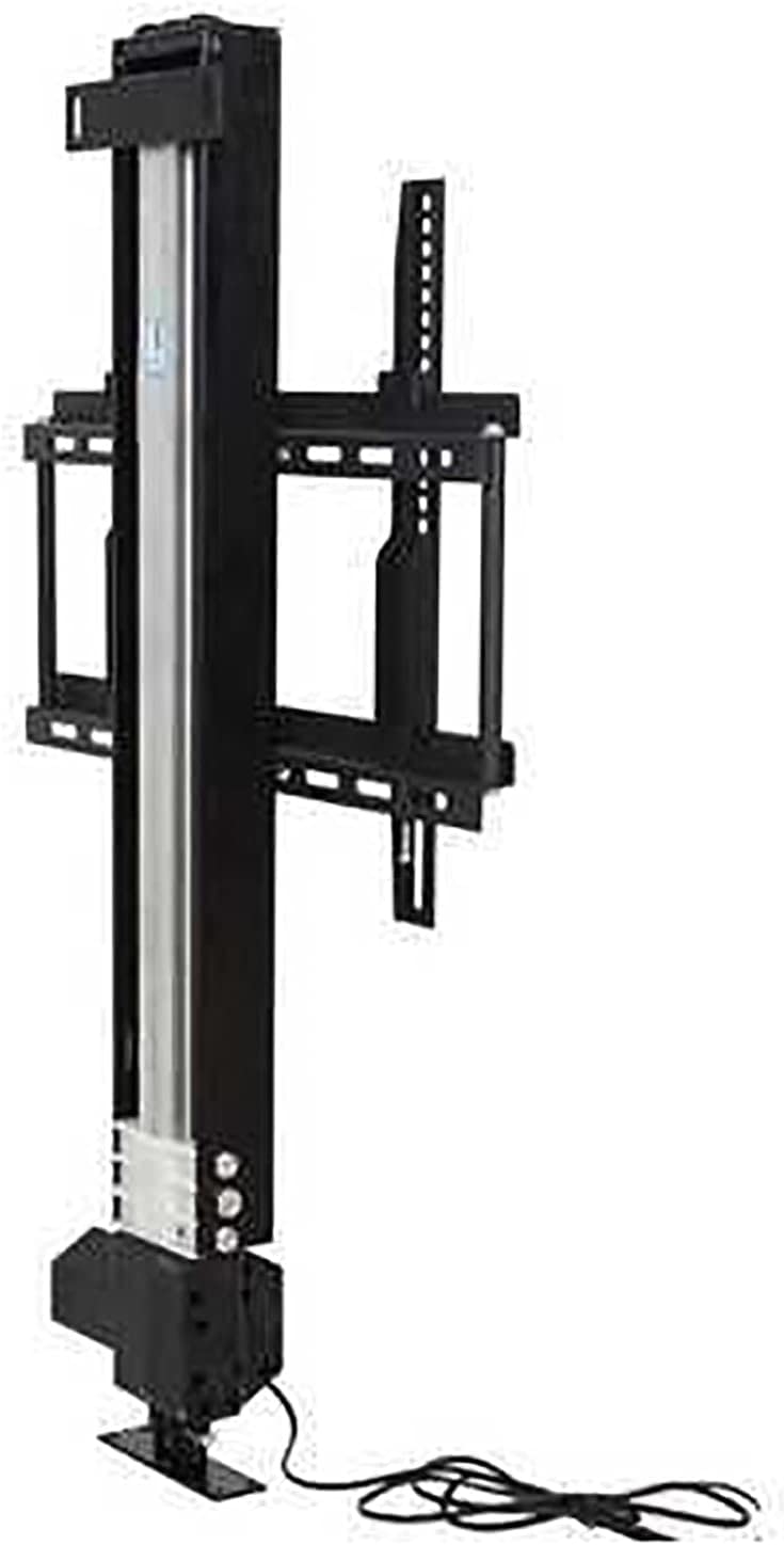Soporte TV Moderno, Soporte Pared para TV, Soporte motorizado para TV, elevación 60 cm/23,6 Pulgadas, Elevador eléctrico para TV con Control Remoto inalámbrico RF y con Cable para TV 26 a 57 pulgad