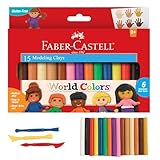 Faber-Castell World Colors Modeling Clay - Modeling Clay for Kids - Sensory Play