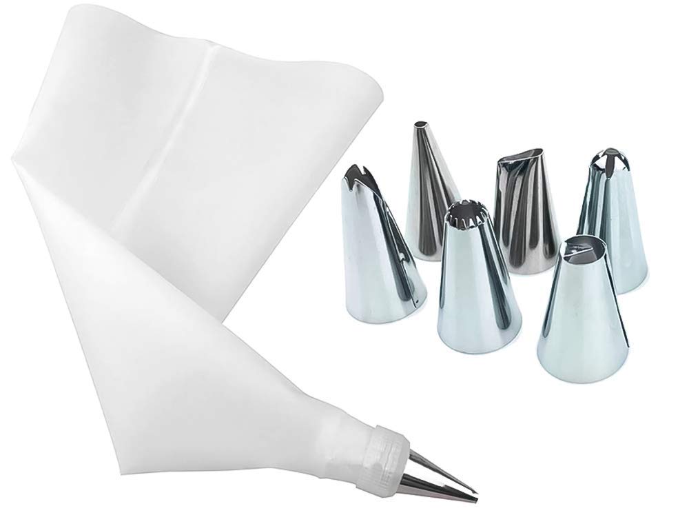 RKPM HOMES Stainless Steel Ruffle Piping Nozzles Bobbi Skirt Icing Tips Set Cake Cupcake Decorating Supplies (6 PCS Nozzle) (B09268WQZP) Amazon Price History, Amazon Price Tracker