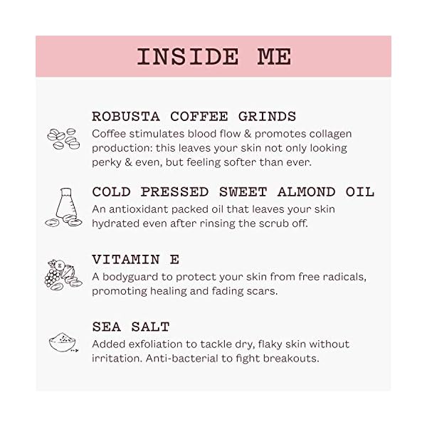 Frank Body Original Coffee Scrub, 7.05oz | Natural & Cruelty Free Exfoliating Body Scrub | Hydrating Vegan Scrub Skin Care For Stretch Marks, Acne, Cellulite | 1ct