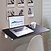 Yescom Wall Mounted Floating Folding Desk Wooden PC Dining Drop Leaf Table 24