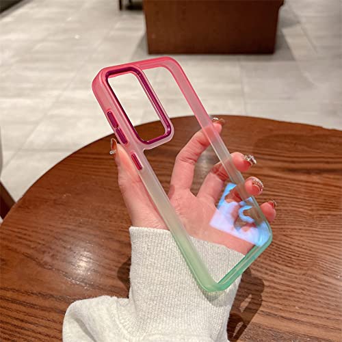Coque acrylique dur pour S23 Plus protection antichoc avec pare-chocs HD