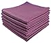 Ściereczki do naczyń z mikrofibry do szyb i luster, szkło, ściereczki do czyszczenia, ściereczki z mikrofibry, bez smug, 30 cm x 30 cm, 6 sztuk, fioletowe