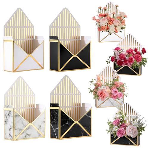 Enveloppes pour bouquet de fleurs Ncozwo pliables lot de 4