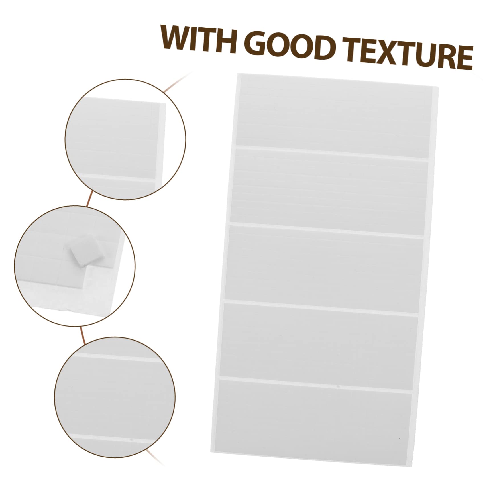 ABOOFAN 3 Sätze Doppelseitige Selbstklebende Streifen Handwerk Klebrig Beidseitig Einseitig Doppelt Pads Scrapbooking-klebstoffe Doppelseitige Klebepunkte Eva Weiß 3 Blätter * 3