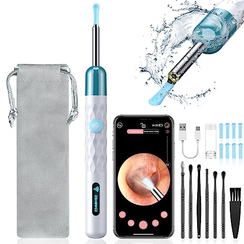 Ear Wax Removal, Ear Cleaner with Camera Light, Ear Wax Removal Tool, Ear Cleaner with Camera 1440P Otoscope with Light, Earwax Removal Kit with 6 Ear Pick