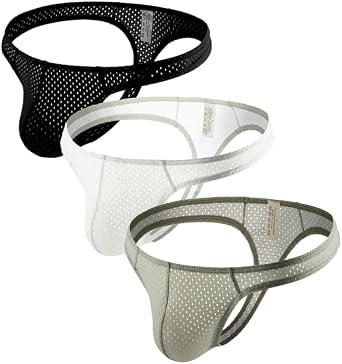 Male Leopard G-String Underwear Pack Silky Smooth Thong Panties T-Back Thongs