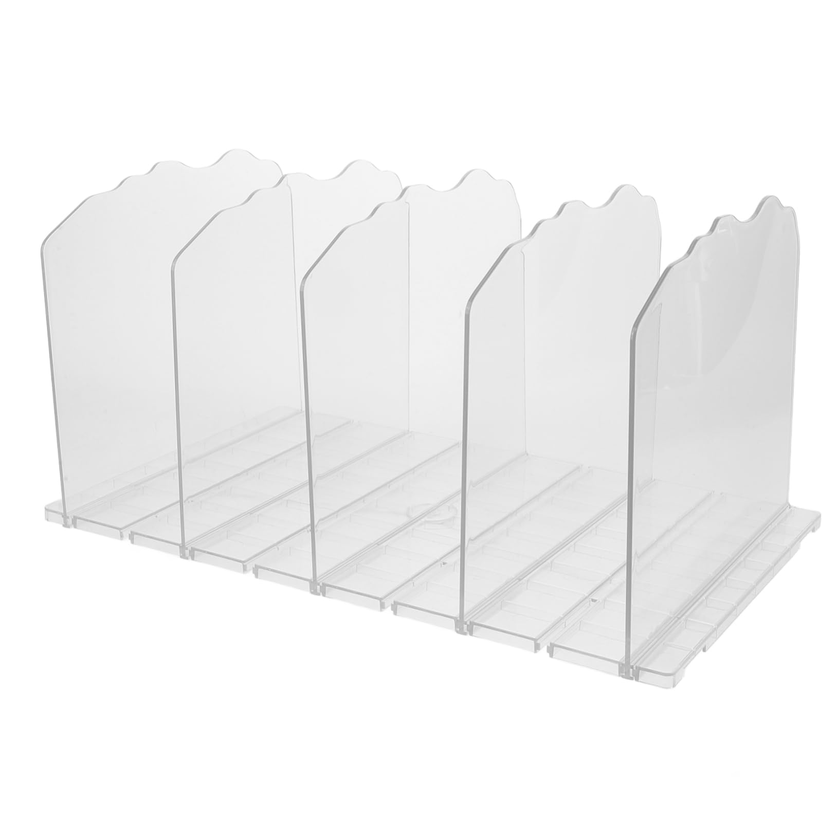 WOONEKY Organizador Abs Almacenamiento de Transparente de Bolsos | Sistema Apilable de Montaje por Inserción, para Armario y Mesa, Admite Ropa, Bolsos y Libros