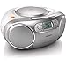 Philips Boombox AZ127/12 Reproductor de CD Casete Radio FM y Entrada de Audio Portátil
