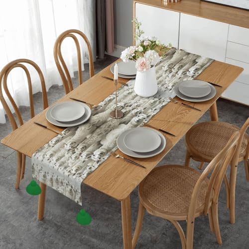 Chemin de table imprimé lama mignon déco table basse et mariage ferme - 2