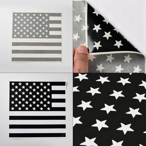 Image of American Flag Decal Rear Middle Window Vinyl Sticker for Tacoma 2016-2022, Precut Back Center Sliding Window Glass USA Flag Decal for Trucks Exterior Decoration Accessories