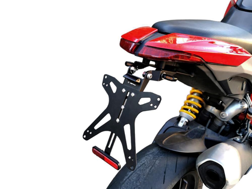 PORTATARGA SPORTIVO REGOLABILE per DUCATI HYPERMOTARD HYPERSTRADA 821 939 da 2013 a 2018 | SEPTAR