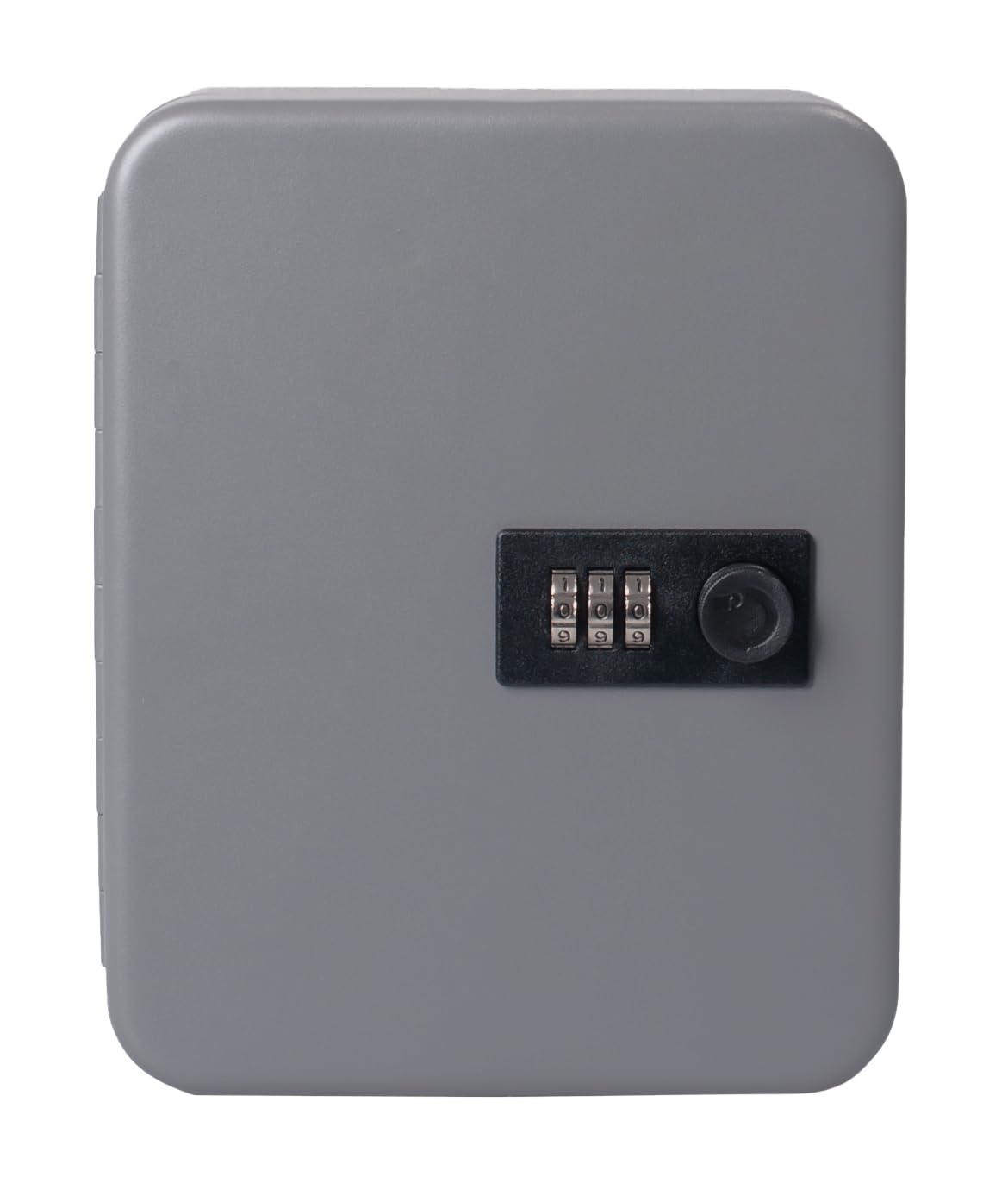Pavo - Key Cabinet with 20 Hooks with Combination Lock, Dimensions: 6 x 16 x 20 cm, Dark Grey / 20 Keyrings Included, 8032570