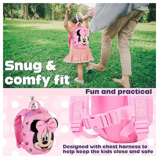 Disney Minnie Mouse Toddler Backpack with Reins
