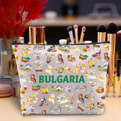Bulgaria Gift Bulgaria Fans Gift Bulgaria Travel Gift Bulgaria Flag Cosmetic Bag Bulgarian Culture Gift (Bulgaria) - Image 3