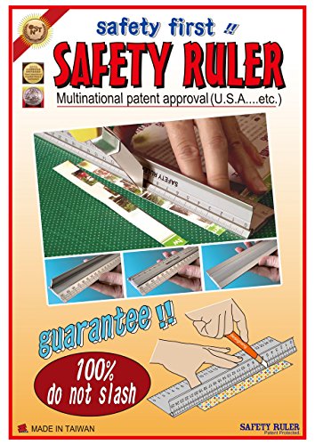 Metal Crafting Ruler 45 Cm (18 Inch) Craft Safety Measurements | Paper, Fabric, Leather, Scrapbooking, Quilting | Supports Measuring And Cutting Diy Art Projects And Crafting #TOP4