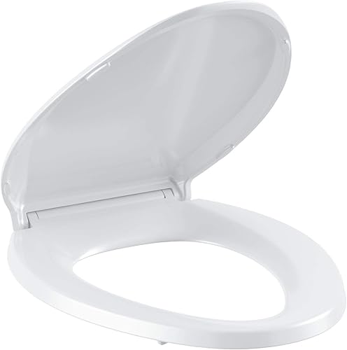 Miniatura 218 de KOHLER 4636-RL-0 Cachet ReadyLatch Asiento de inodoro alargado de cierre silencioso, color blanco