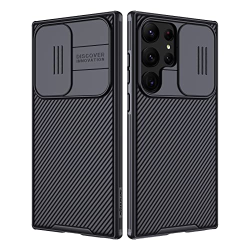 NILLKIN CamShield Pro Funda Compatible con Samsung Galaxy S23 Ultra 5G (6.8 Pulgadas), Carcasa con la Cubierta Deslizante de la cámara para Samsung S23 Ultra, Case con Protección de Cámara (Negro) Cover