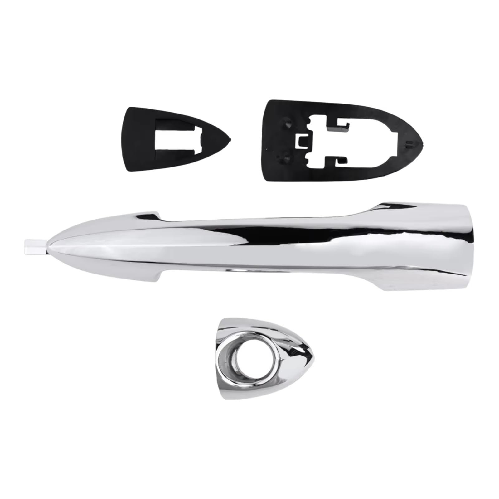 ZJYZYQ Car Sliding Outer Door Handle for Alfa for Romeo for Hole for Giulietta 10-20 156099956 156088219 156084183 Car Outer Door Handle(with Hole)