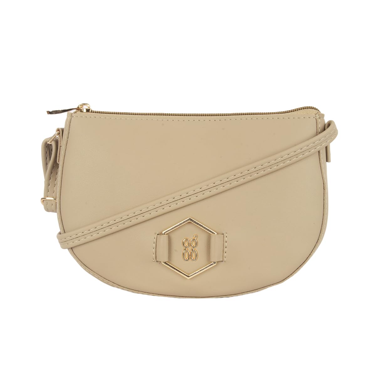 Baggit Women Beige Saddle Sling Bag Xxs Size | Ladies Stylish Casual Cross Body Purse Handbag (B0CWDL14WR) Amazon Price History, Amazon Price Tracker