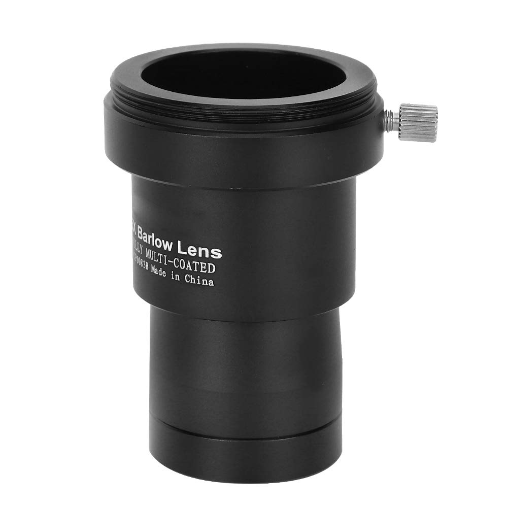 Topiky Default 1.25" 5X Barlow Lens For Telescope Eyepieces - Multi-Coated Optical Magnifier With T2/M35mm Thread For Astronomy Stargazing