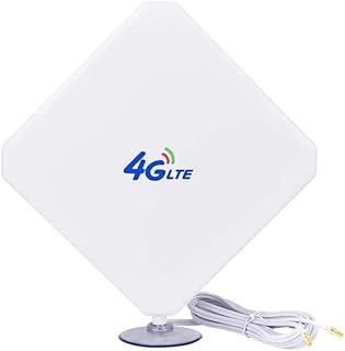 4G Antenna TS9 LTE Antenna High Gain Long Range Network Antenna with Suction Cup and 10ft Extension Cable for 4G WiFi Router Mobile Hotspot Outdoor Signal Booster TS9 Male Connector
