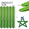 200PCS Wood Craft Sticks Green – 6 Inch Popsicle Sticks Jumbo Green Popsicle Flat Rods for Crafts Wooden Supplies for Crafting DIY Food Grade #1
