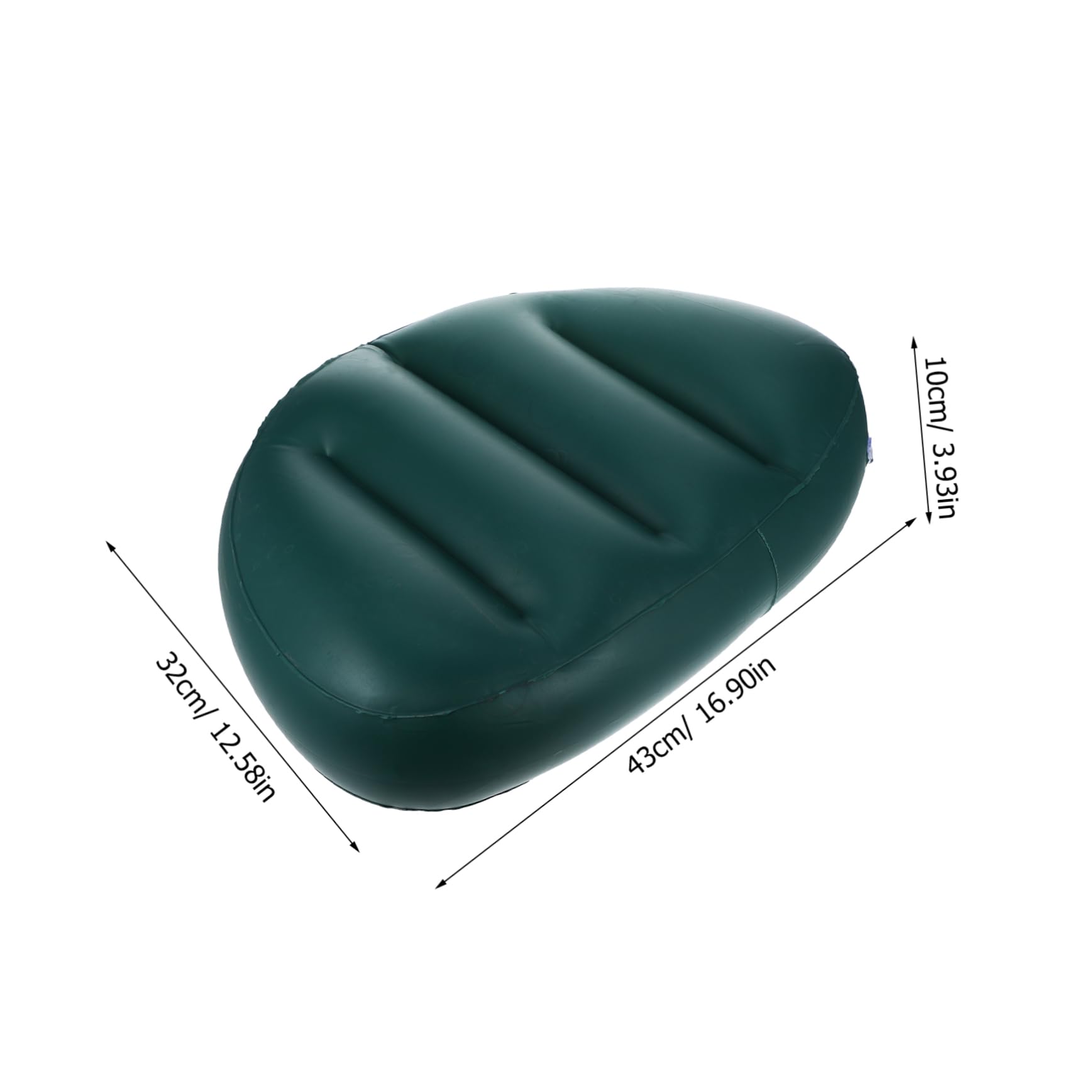Kisangel Inflatable River Boat Cushion Portable Seating Cushion with Back Rest for Kayaking Fishing and Lightweight Reusable Easy to Store