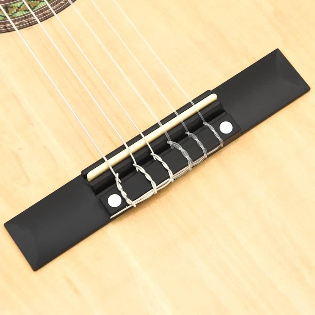 Chitarra classica 3/4, 91,4 cm, per principianti, chitarra da concerto, con custodia, tracolla, plettri, accordatore e corde, in legno di tiglio, naturale